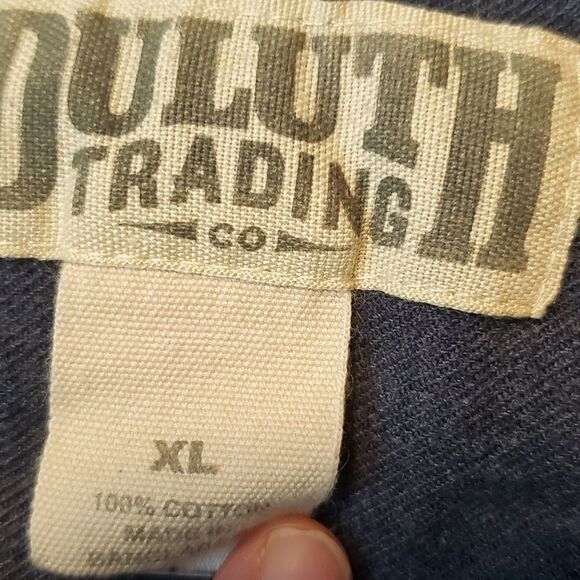 Duluth Trading Company Midnight Blue Fleece Button Down Shirt - Picture 3 of 3